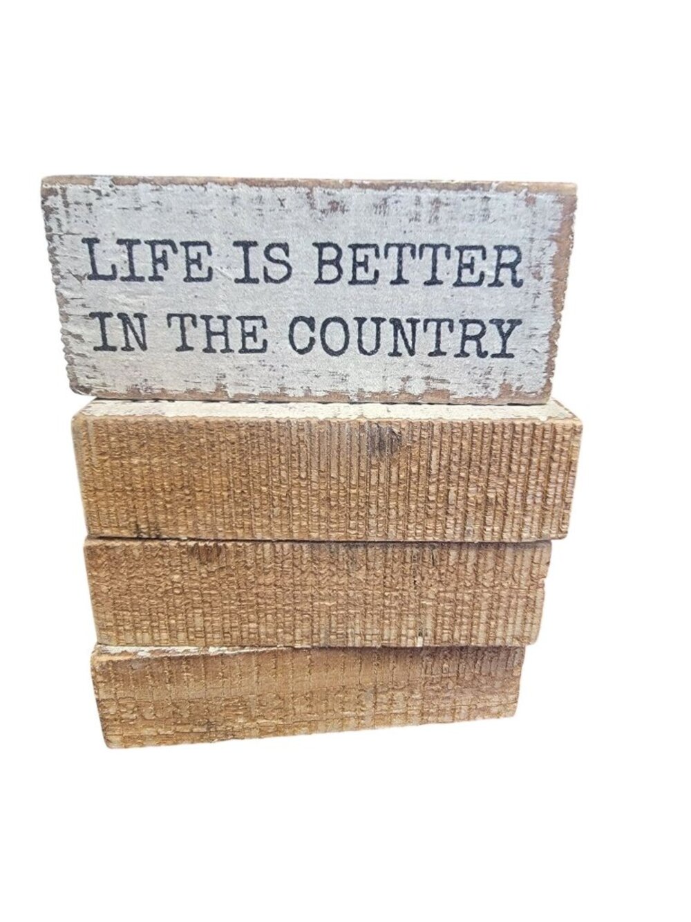 Life Is Better In The Country Wood Block Sign By Primitives By Kathy - Rustic Ho